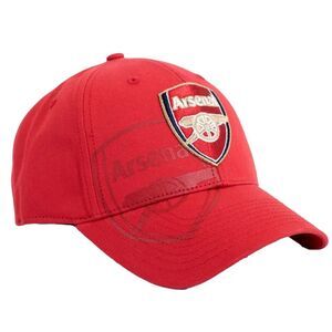 Arsenal FC Obsidian MVP Crest Baseball Cap / Red
